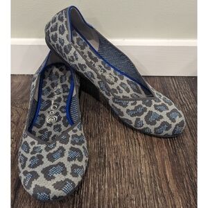 Rothy's The Flat Round Leopard Print RETIRED Size 9